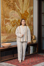 Load image into Gallery viewer, Beige Geometric Short Jacket- Pre Order