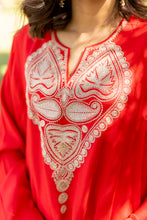 Load image into Gallery viewer, Red Kaaftan