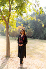 Load image into Gallery viewer, Black Phulkari Shirt