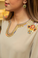 Load image into Gallery viewer, Beige Panni Embroidery Shirt