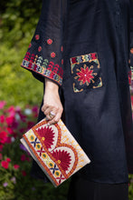 Load image into Gallery viewer, Blue Afghan Pocket Shirt
