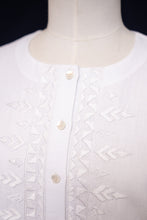 Load image into Gallery viewer, White Shirt With White Embriodery
