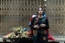 Load image into Gallery viewer, Black Jacket &amp; Trouser With Handmade Embroidery Pre-order
