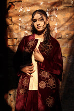 Load image into Gallery viewer, Dard Maroon velvet Jacket suite Pre-Order
