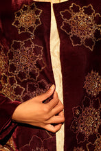 Load image into Gallery viewer, Dard Maroon velvet Jacket suite Pre-Order

