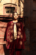 Load image into Gallery viewer, Dard Maroon velvet Jacket suite Pre-Order
