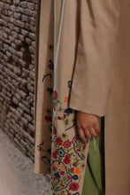 Load image into Gallery viewer, Khaki Long Jacket With Hand Embroidery.
