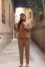 Load image into Gallery viewer, Peach Handmade Embroidery  Formal Wear suite Pre-Order
