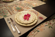 Load image into Gallery viewer, &quot;Chaar Taaq&quot; Beige Table Runner

