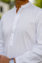 Load image into Gallery viewer, White Floral Kurta
