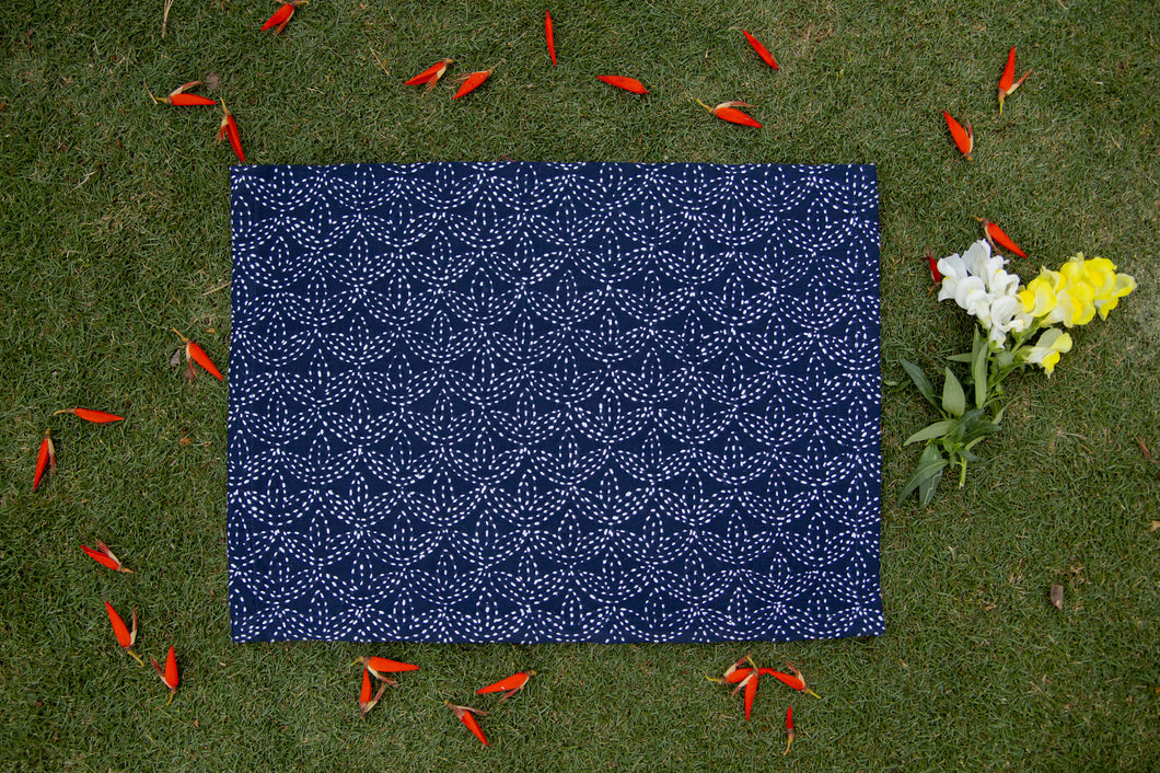 Shashieko Petals Blue Mat