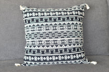 Load image into Gallery viewer, White on Black Geometric Cushion Cover
