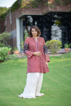 Load image into Gallery viewer, Ajrak Shirt with Silver Panni

