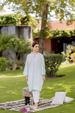Load image into Gallery viewer, ICE Blue Embroidered Kurta- Pre Order
