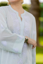Load image into Gallery viewer, ICE Blue Embroidered Kurta- Pre Order
