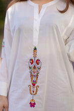 Load image into Gallery viewer, White Multicolor Embroidered Kurta- Pre Order
