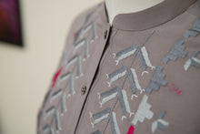 Load image into Gallery viewer, Grey Phulkari Shirt
