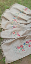 Load image into Gallery viewer, Beige Wool Shawl-Afghan Embroidery- Pre order
